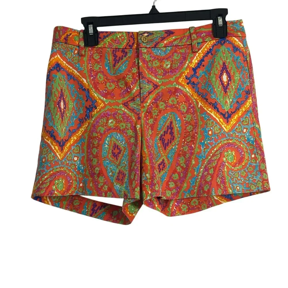 LRL Ralph Lauren colorful shorts size 6 preppy Beachy